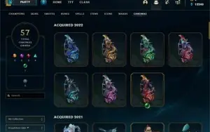CONTA LVL 506 COM TODOS OS CHAMPS E 261 SKINS