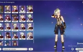 Conta Genshin Impact, AR 57, 5*(10 personagens) 4* (Todos)