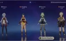 AR54- DILLUC, GANYU, KEQING, ARATAKI ITTO,QIQI