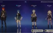 AR54- DILLUC, GANYU, KEQING, ARATAKI ITTO,QIQI