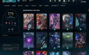 Conta Lol e Valorant com muitas skins!