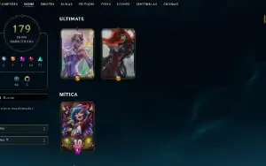 Esmeralda 4 com TODOS os champs e 179 skins mmr diamante