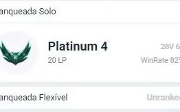 Conta smurf PLAT 4 28W/6L 82% wr