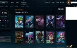 2017-GOLD III - ALL CHAMPS - 118 SKINS - CHEIO DA GRANA ETC