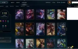 2017-GOLD III - ALL CHAMPS - 118 SKINS - CHEIO DA GRANA ETC