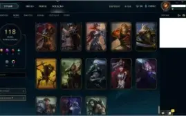 2017-GOLD III - ALL CHAMPS - 118 SKINS - CHEIO DA GRANA ETC