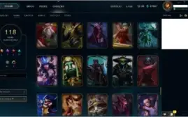 2017-GOLD III - ALL CHAMPS - 118 SKINS - CHEIO DA GRANA ETC