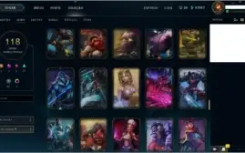 2017-GOLD III - ALL CHAMPS - 118 SKINS - CHEIO DA GRANA ETC