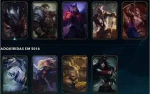 Vendo conta lvl 30 c/ 46 campeoes e 9 skins