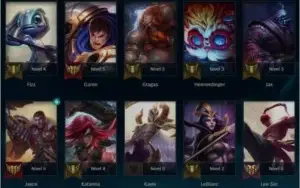 Vendo conta lvl 30 c/ 46 campeoes e 9 skins