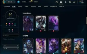 Conta gold 2 61 skins
