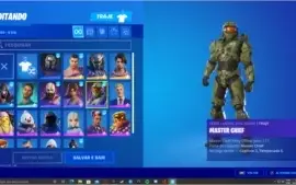 Conta Fortnite season 5 e 6 mais skins tops