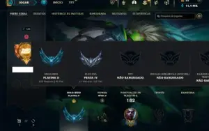 Platina 2 com 80 Champs e 58 Skins + 1 Mitica da Vayne