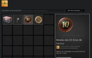 Conta CS Prime, Medalha 5 e 10 anos, Email de criação