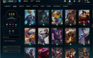 Conta Ferro 4 com 150 Champs e 159 Skins + 1 Prestigios