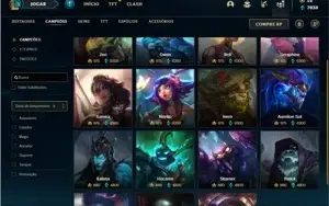 Conta Ferro 4 com 150 Champs e 159 Skins + 1 Prestigios