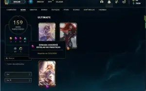 Conta Ferro 4 com 150 Champs e 159 Skins + 1 Prestigios