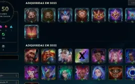 CONTA LOL - LVL 193 - 124 Champions - 112 Skins