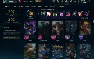 Ferro 3 com 150 Champs e 111 Skins ( Mais de 100 Jogos )