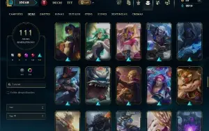 Ferro 3 com 150 Champs e 111 Skins ( Mais de 100 Jogos )