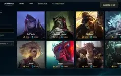 CONTA DE LOL ANTIGA, COM MTAS SKINS