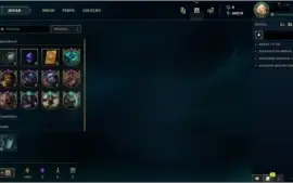 CONTA LOL VARIAS SKINS TOP