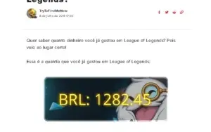 Conta lol criada em 2014