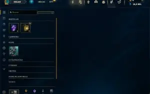Ouro 4 com 20 Champs e 1 Skins + 1 Fragmento