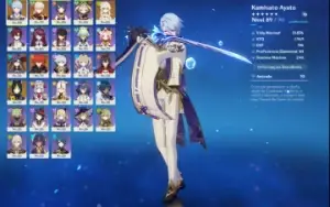 AR 53 - Ayato + BIS + Kazuha + 3 Chars 5* + 60 Tiros