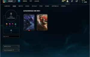 Conta diamante 4 baratinha com 2 skins e 25 champs