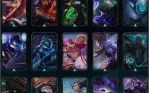 Conta diamante 3 várias skins champ, entrega imediata