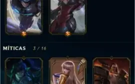 Conta diamante 3 várias skins champ, entrega imediata
