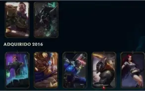 CONTA LEAGUE OF LEGENDS BORDA PLATINA UNRANKED 65 CAMPEÕES