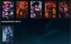 CONTA LEAGUE OF LEGENDS BORDA PLATINA UNRANKED 65 CAMPEÕES