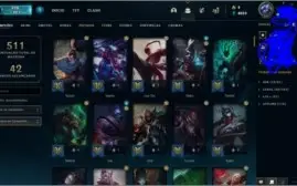 CONTA LOL, ESTÁ PARADA E POR ISSO TA GOLD