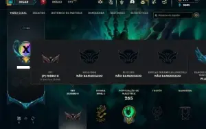 Unranked com 105 Champs e 111 Skins ( SUP / JG )