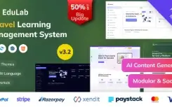 Edulab LMS - Sistema de Gestão de Aprendizagem Laravel php