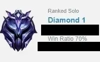 Conta LoL Diamante 1 - 70% Win Rate