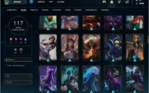 Conta diamante 4 com 150 champs, 117 skins ( MAIN ADC / MID)