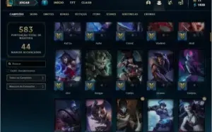 Conta diamante 4 com 150 champs, 117 skins ( MAIN ADC / MID)
