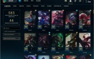 Conta diamante 4 com 150 champs, 117 skins ( MAIN ADC / MID)