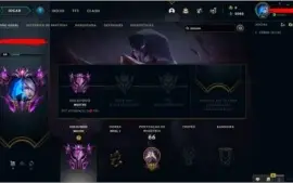 Conta League of Legends Mestre 55% Win rate 140 PDL