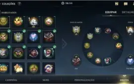 ESMERALDA I + 17 SKINS + 47 CAMPEÕES + 310 WILD CORES