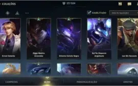 ESMERALDA I + 17 SKINS + 47 CAMPEÕES + 310 WILD CORES