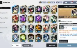 Conta Black Clover M - End Game - 15 Personagens SSR e +