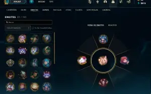 Conta lol com Janna Vitoriosa, Kayle Juiza, Elise Vitori etc