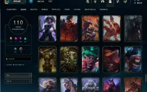 Conta lol com Janna Vitoriosa, Kayle Juiza, Elise Vitori etc