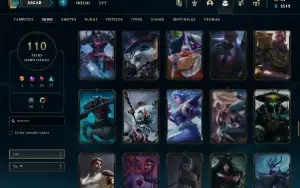 Conta lol com Janna Vitoriosa, Kayle Juiza, Elise Vitori etc