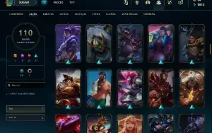 Conta lol com Janna Vitoriosa, Kayle Juiza, Elise Vitori etc