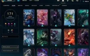CONTA DE LEAGUE OF LEGENDS P3-PANTHEON GUERREIRO DAS CINZAS